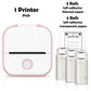 Phomemo T02 Portable Mini Printer Thermal Pocket Printer Self-adhesive Stickers Use for DIY,Journal impresora termica portatil