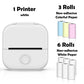 Phomemo T02 Portable Mini Printer Thermal Pocket Printer Self-adhesive Stickers Use for DIY,Journal impresora termica portatil