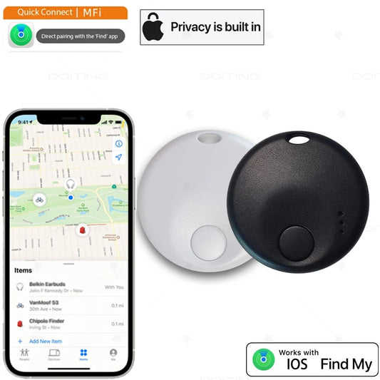 New Mini Smart Tag, Bluetooth Luggage Tracker. Works with Apple Find My (iOS Only), Item Locator for Key, Luggage, Backpack