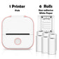 Phomemo T02 Portable Mini Printer Thermal Pocket Printer Self-adhesive Stickers Use for DIY,Journal impresora termica portatil